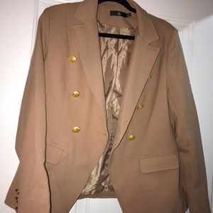 Tan military blazer